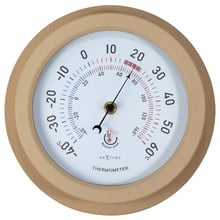 22cm Brown NeXtime Lily Outdoor Thermometer